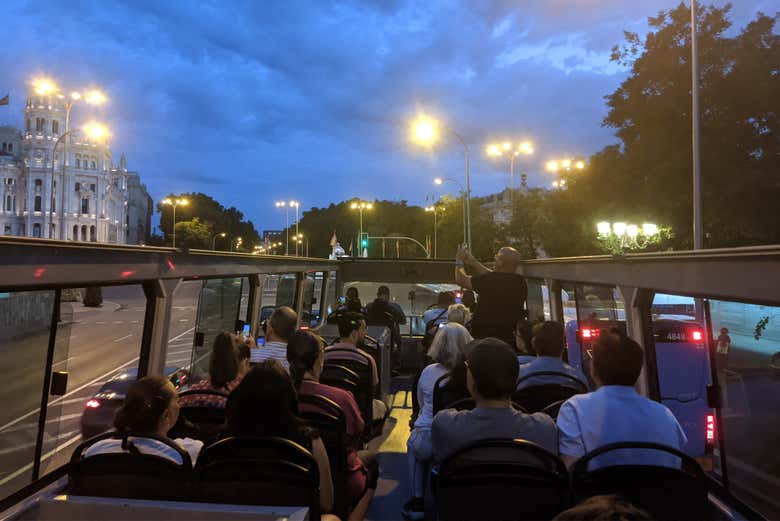 Enjoying Madrid by night