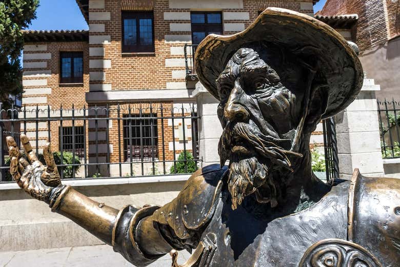 A statue of Don Quixote in Alcalá