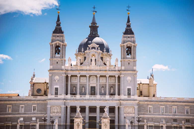 Check out the facade of Almudena Cathedral