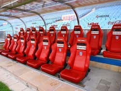 Atletico Madrid benches