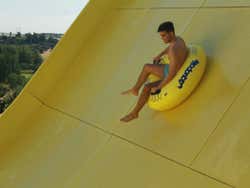 Having fun at Aquopolis