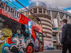 Driving past the Bernabeu