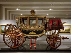 A carriage in the Royal Collections Gallery