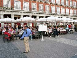 Plaza Mayor, accordionist