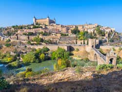View of Toledo on a bright sunny day