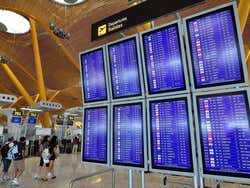 Boarding gates in Barajas Airport