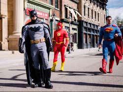 Meet the super heroes at Warner Bros Park