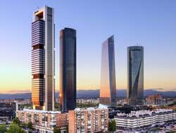 The four towers, Madrid's highest point